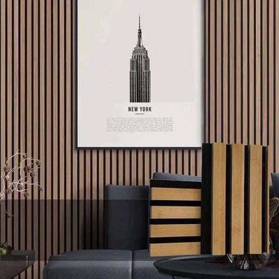Materiais de decoração de interiores à prova de fogo e à prova de água Painéis acústicos de madeira em laje