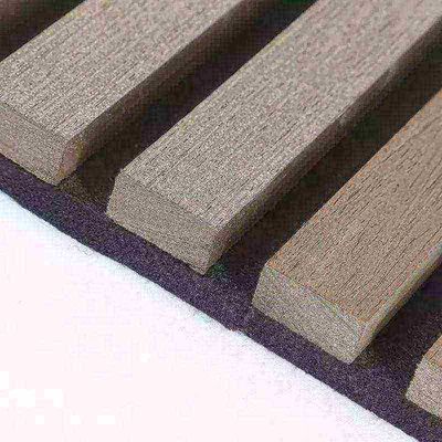 Moderno design de absorção sonora altamente eficaz de fibra de poliéster painel acústico de madeira de ardósia