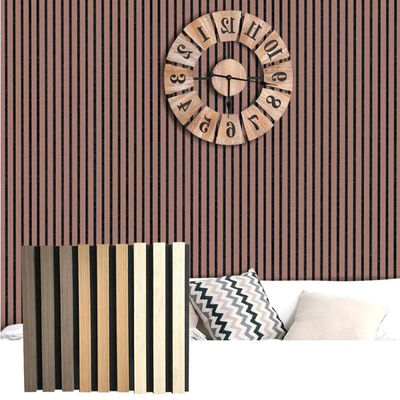 Moderno estilo de design 600/320mm painel de parede de proteção contra incêndio de ardósia de madeira para absorção de som