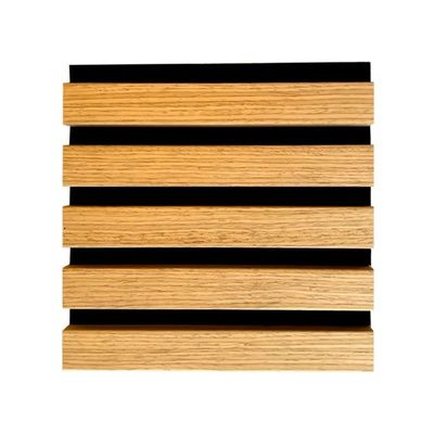Moderno estilo de design 600/320mm painel de parede de proteção contra incêndio de ardósia de madeira para absorção de som