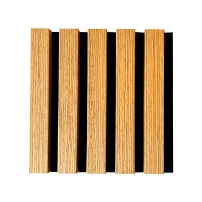 Moderno estilo de design 600/320mm painel de parede de proteção contra incêndio de ardósia de madeira para absorção de som