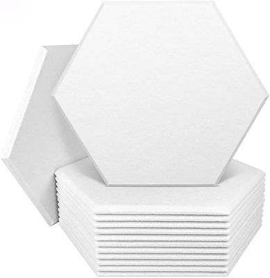 Painéis de parede à prova de som de feltro de animais de estimação Hexagon para painéis acústicos de isolamento acústico