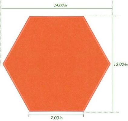 Audio Soundproof Hexagon Painel acústico de lã de madeira para absorção de som de alta frequência