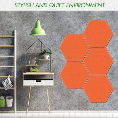 Audio Soundproof Hexagon Painel acústico de lã de madeira para absorção de som de alta frequência