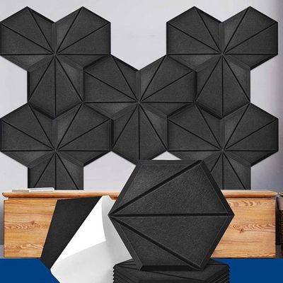 Painel acústico de fibra de poliéster de alta densidade de absorção de som para espaços personalizados
