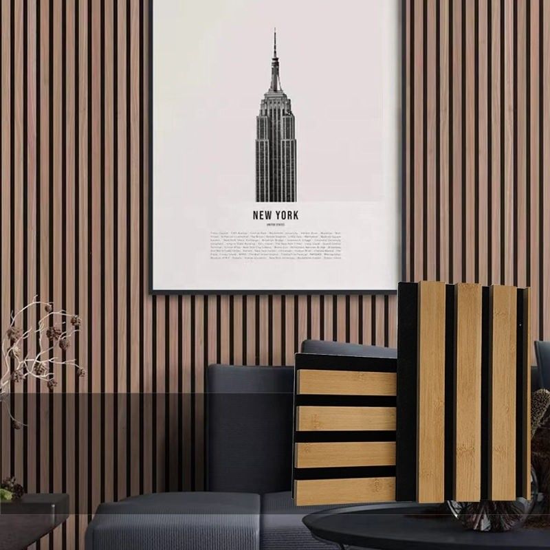 Edifício de isolamento acústico Reciclada Grille Tipo de placa de fibra de poliéster em cores personalizadas